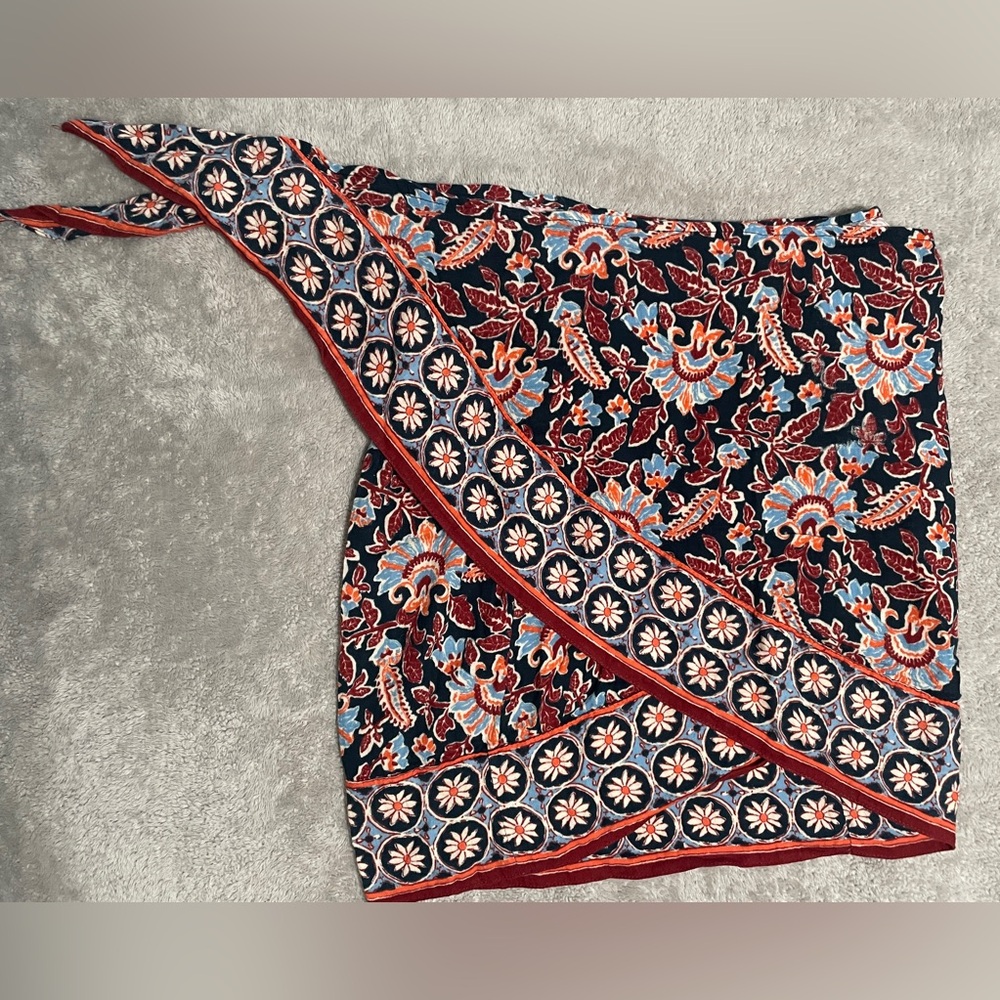 Zara Multicolor Floral Patterned Swim Cover-up